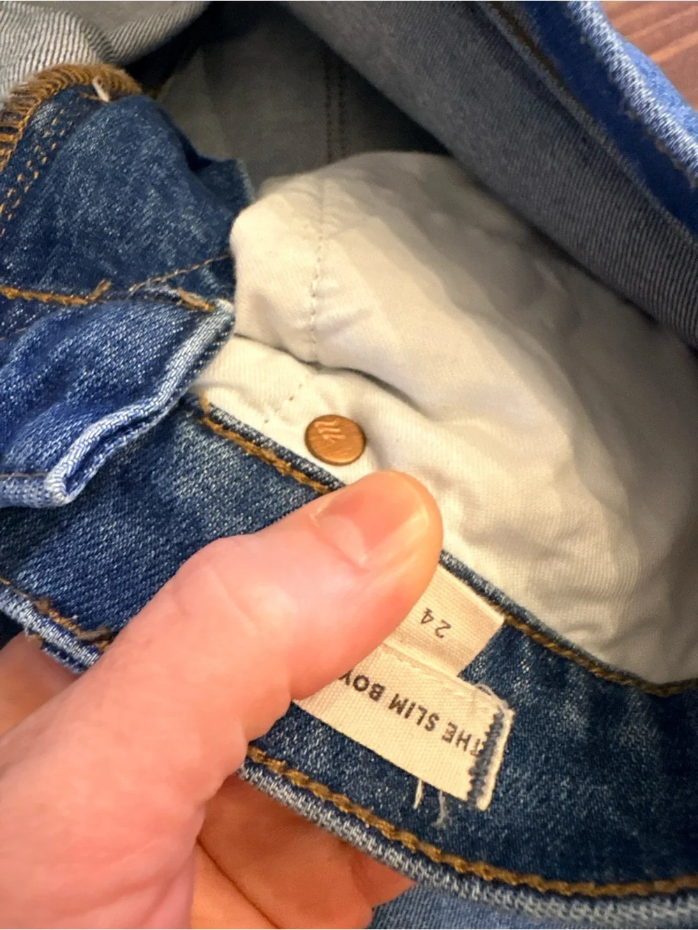 Madewell The Slim Boyjean in Walton Wash